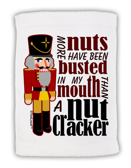 More Nuts Busted - My Mouth Micro Terry Sport Towel 15 X 22 inches by TooLoud-Sport Towel-TooLoud-White-Davson Sales