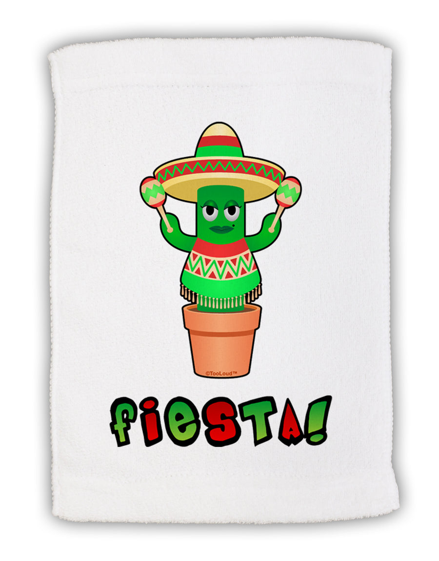 Fiesta Cactus Poncho Text Micro Terry Sport Towel 15 X 22 inches by TooLoud-Sport Towel-TooLoud-White-Davson Sales