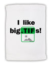 I Like Big Tifs Micro Terry Sport Towel 15 X 22 inches by TooLoud-Sport Towel-TooLoud-White-Davson Sales