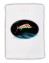 Colorful Swordfish Watercolor Micro Terry Sport Towel 11 x 18 inches-Sport Towel-TooLoud-White-Davson Sales