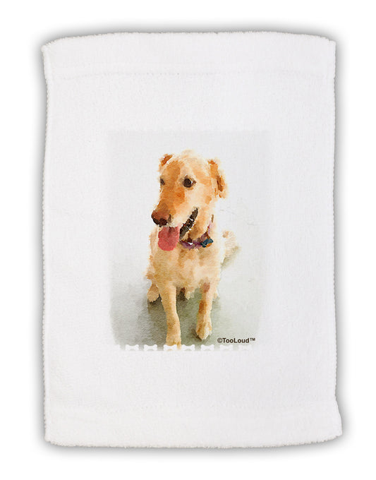 Golden Retriever Watercolor Micro Terry Sport Towel 11 x 18 inches-Sport Towel-TooLoud-White-Davson Sales