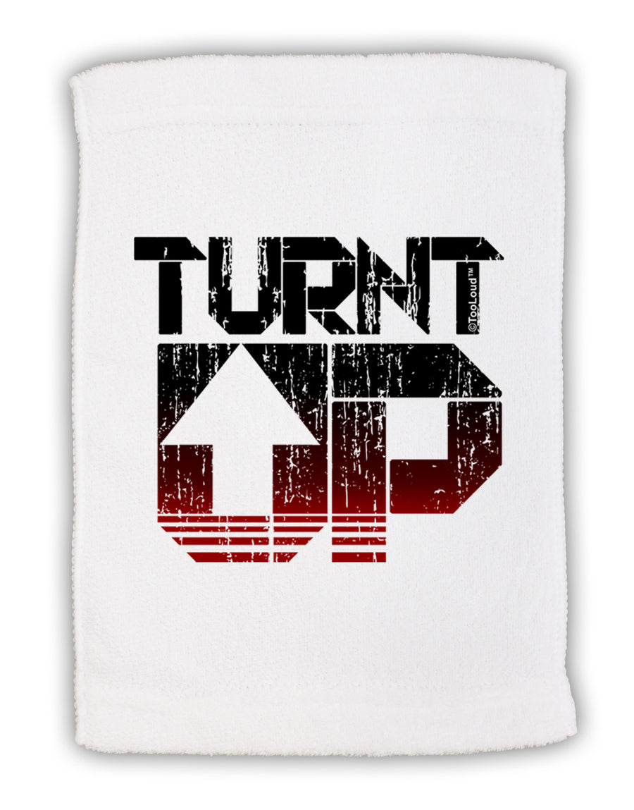 TooLoud Turnt Up Distressed Micro Terry Sport Towel 15 X 22 inches-Sport Towel-TooLoud-White-Davson Sales