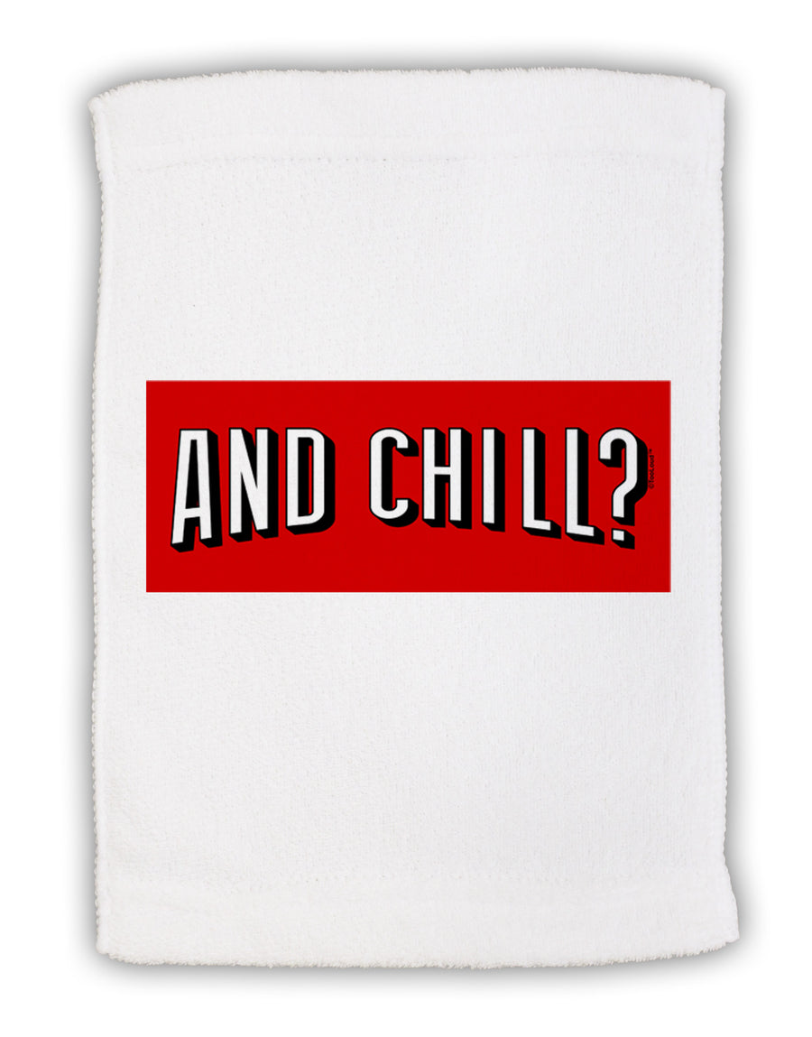 And Chill Micro Terry Sport Towel 11 x 18 inches-TooLoud-White-Davson Sales