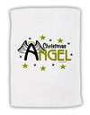 Christmas Angel Text Micro Terry Sport Towel 11 x 18 inches-Sport Towel-TooLoud-White-Davson Sales