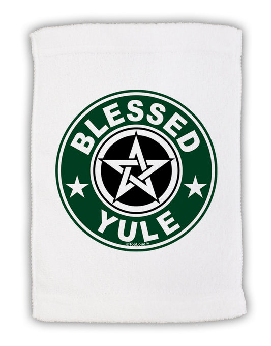 Blessed Yule Emblem Micro Terry Sport Towel 15 X 22 inches by TooLoud-Sport Towel-TooLoud-White-Davson Sales