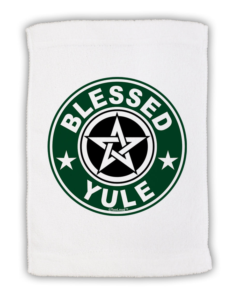 Blessed Yule Emblem Micro Terry Sport Towel 15 X 22 inches by TooLoud-Sport Towel-TooLoud-White-Davson Sales