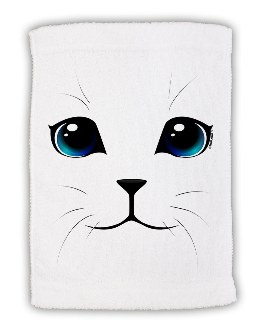 Blue-Eyed Cute Cat Face Micro Terry Sport Towel 11 x 18 inches-Sport Towel-TooLoud-White-Davson Sales