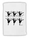 Nine Ladies Dancing Micro Terry Sport Towel 11 x 18 inches-TooLoud-White-Davson Sales