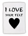 Personalized I Love Customized Micro Terry Sport Towel 11 x 18 inches-TooLoud-White-Davson Sales