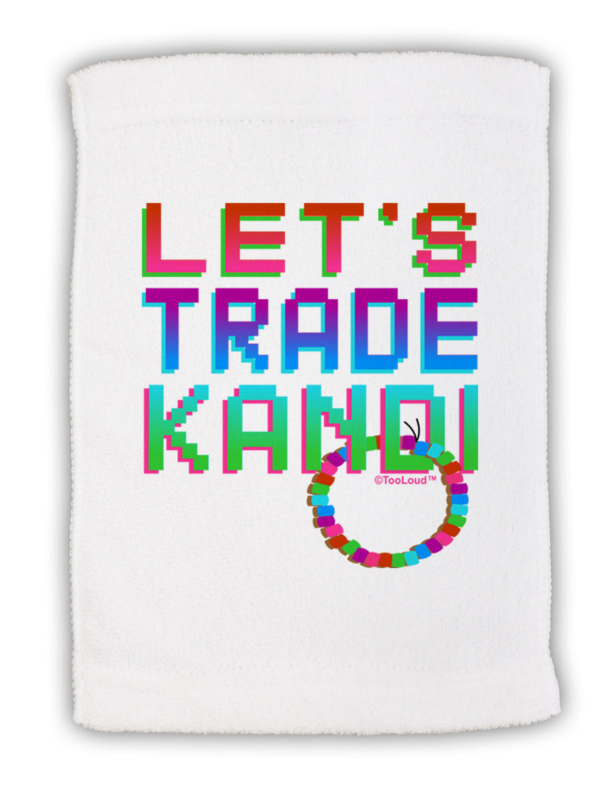 Let's Trade Kandi Micro Terry Sport Towel 11 x 18 inches-TooLoud-White-Davson Sales