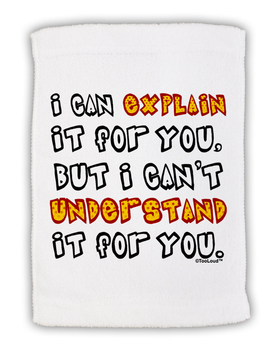 I Can Explain It For You Micro Terry Sport Towel 15 X 22 inches by TooLoud-Sport Towel-TooLoud-White-Davson Sales