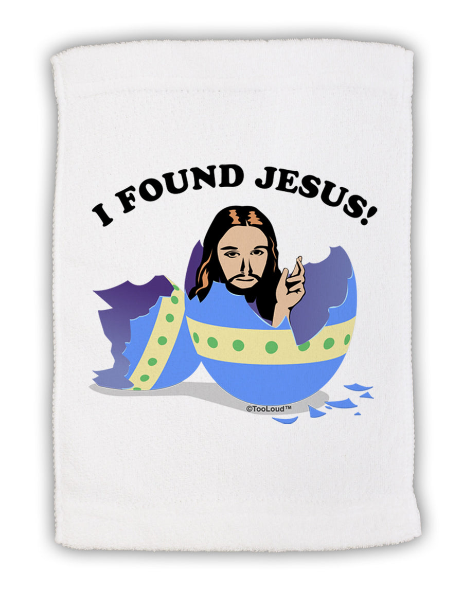 I Found Jesus - Easter Egg Micro Terry Sport Towel 11 x 18 inches-Sport Towel-TooLoud-White-Davson Sales