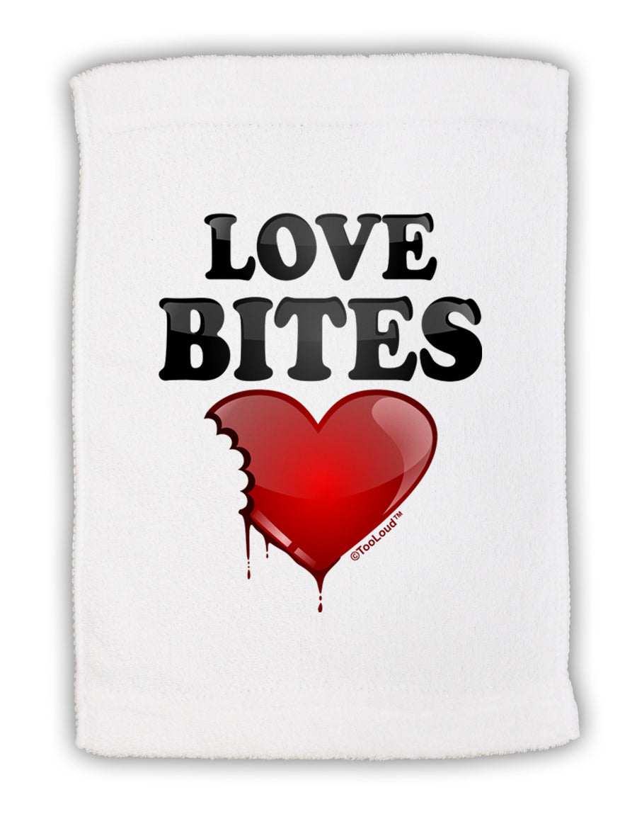 Love Bites Micro Terry Sport Towel 15 X 22 inches-Sport Towel-TooLoud-White-Davson Sales