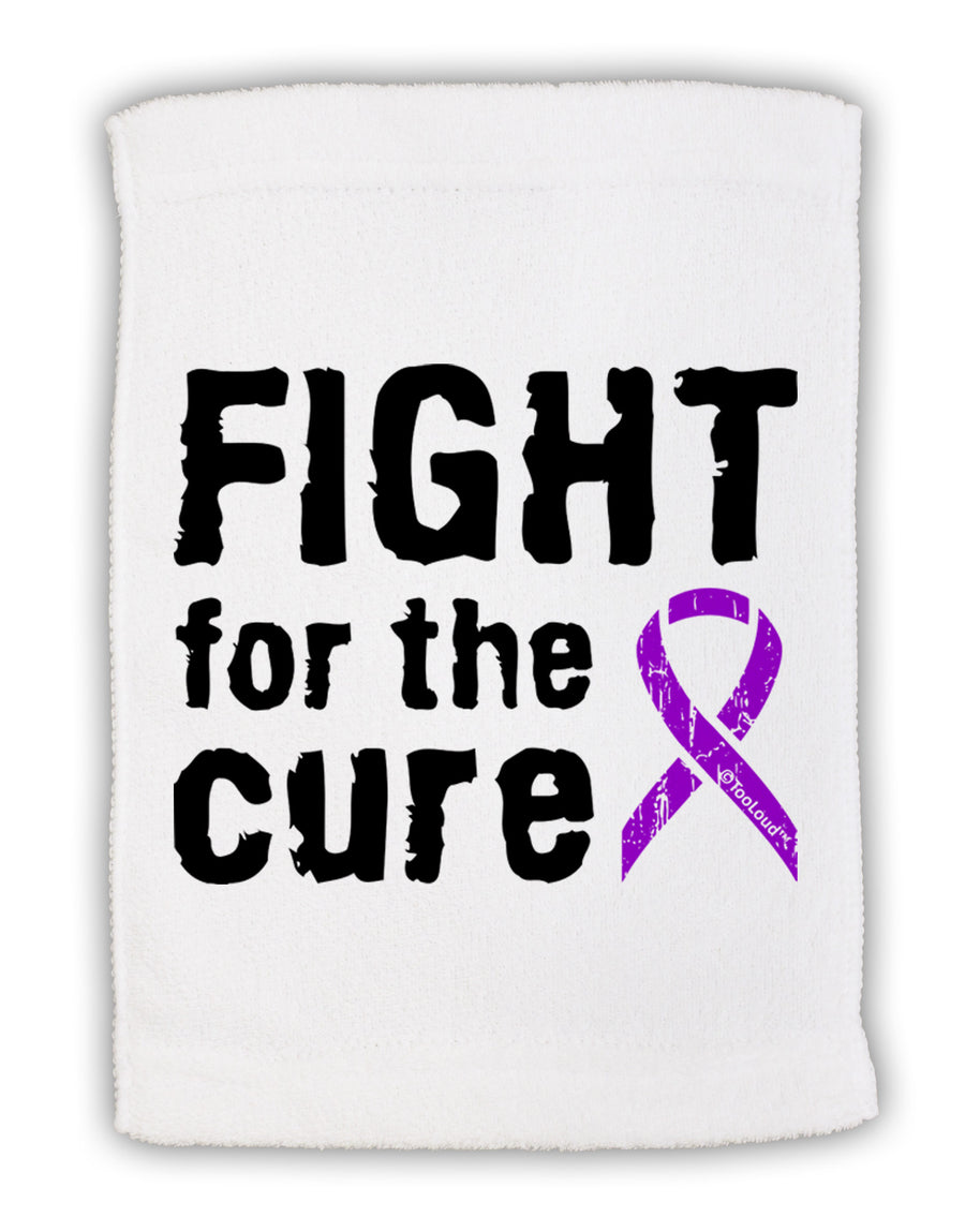 Fight for the Cure - Purple Ribbon Epilepsy Micro Terry Sport Towel 15 X 22 inches-Sport Towel-TooLoud-White-Davson Sales