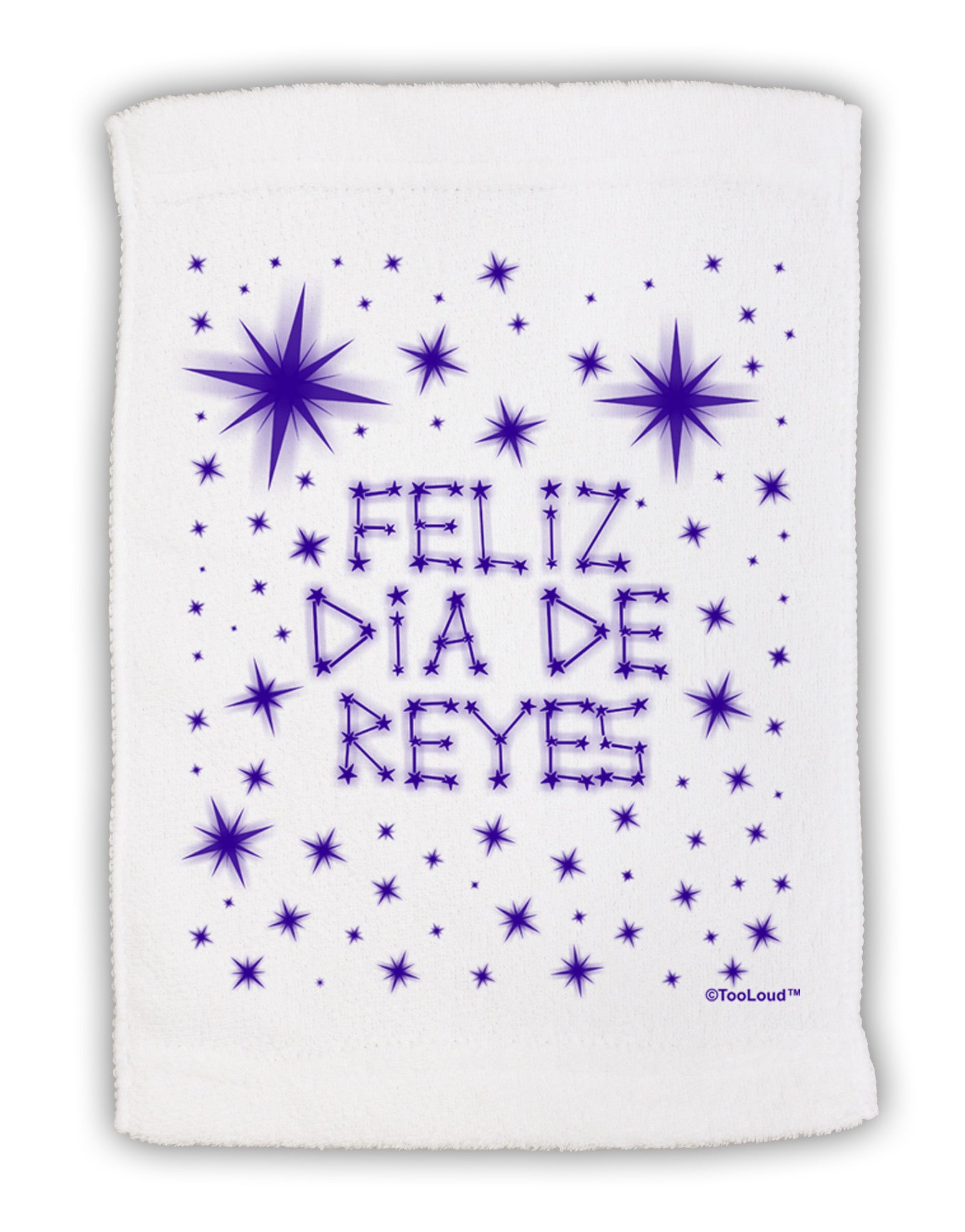 Feliz Dia de Reyes - Estrellas Brillantes Micro Terry Sport Towel 11 x 18 Inch by TooLoud-Sport Towel-TooLoud-White-Davson Sales