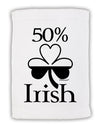 50 Percent Irish - St Patricks Day Micro Terry Sport Towel 11 x 18 Inch by TooLoud-Sport Towel-TooLoud-White-Davson Sales