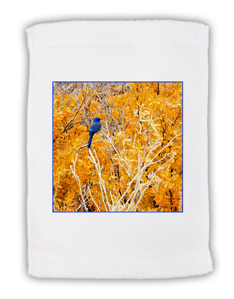 Blue Bird in Yellow Micro Terry Sport Towel 15 X 22 inches-Sport Towel-TooLoud-White-Davson Sales