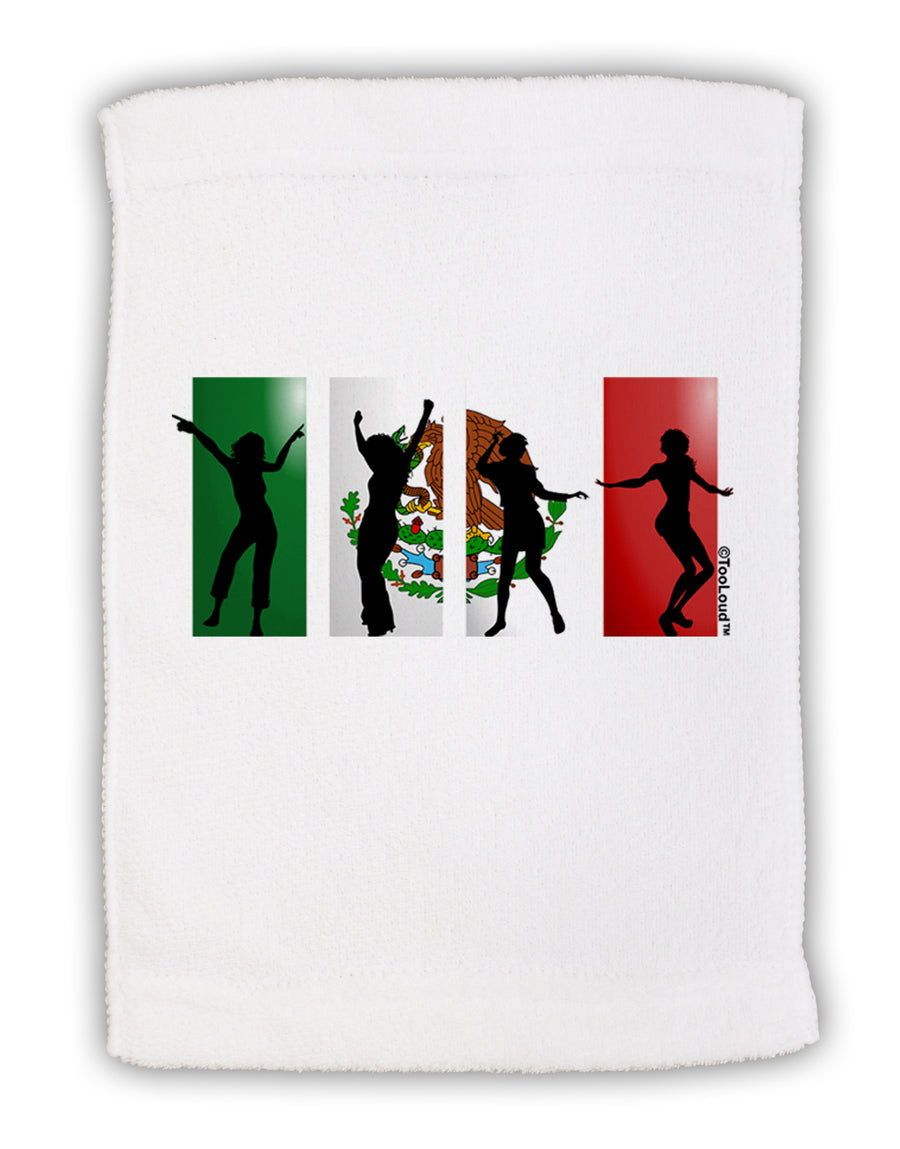 Mexican Flag - Dancing Silhouettes Micro Terry Sport Towel 11 x 18 Inch by TooLoud-Sport Towel-TooLoud-White-Davson Sales