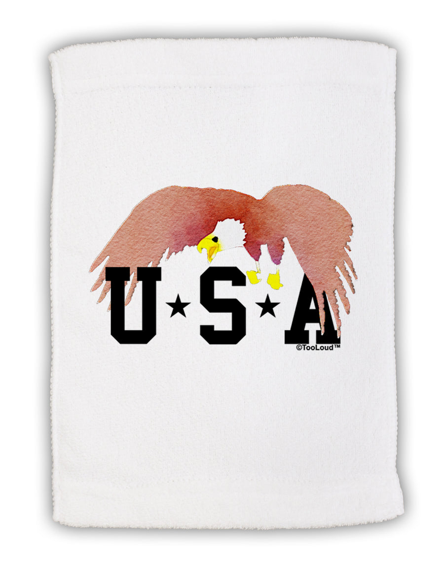 Bald Eagle USA Micro Terry Sport Towel 15 X 22 inches by TooLoud