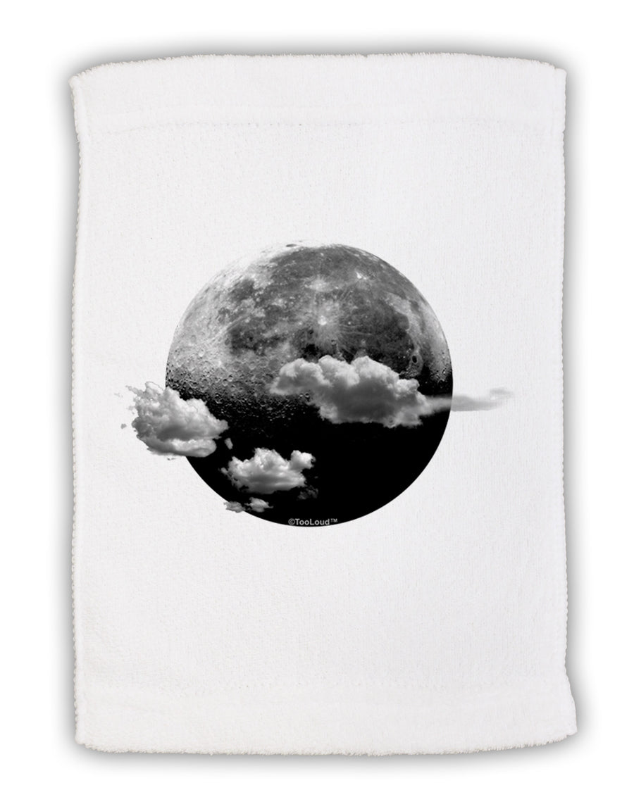 Moon Dream Earth Micro Terry Sport Towel 11 x 18 inches-TooLoud-White-Davson Sales