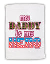 My Daddy is My Hero - Armed Forces - Pink Micro Terry Sport Towel 15 X 22 inches by TooLoud-Sport Towel-TooLoud-White-Davson Sales