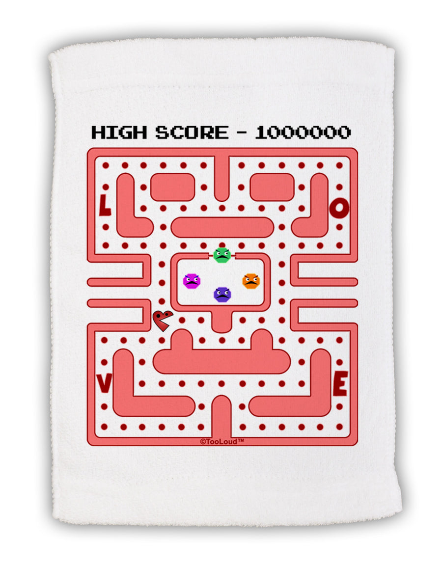 Retro Heart Man Micro Terry Sport Towel 11 x 18 inches-TooLoud-White-Davson Sales