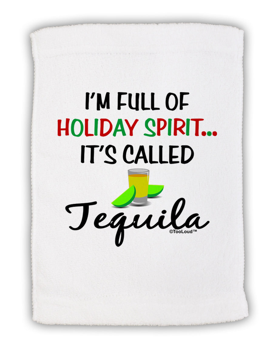 Holiday Spirit - Tequila Micro Terry Sport Towel 11 x 18 inches-Sport Towel-TooLoud-White-Davson Sales