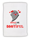 Kiss Me BOOtiful Ghost Red Micro Terry Sport Towel 11 x 18 inches-TooLoud-White-Davson Sales