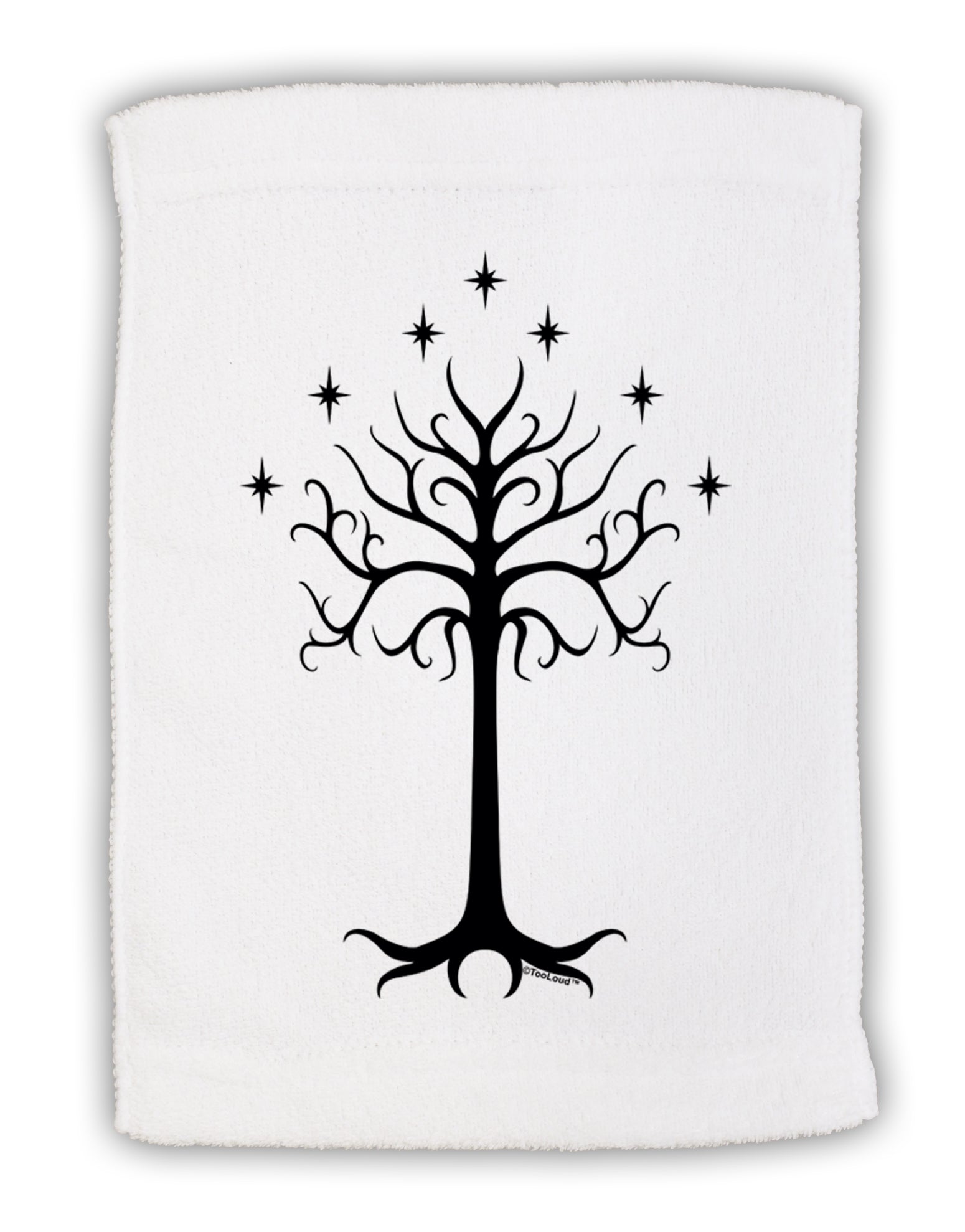 The Royal White Tree Micro Terry Sport Towel 15 X 22 inches by TooLoud-Sport Towel-TooLoud-White-Davson Sales