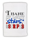 Thank My Lucky Stars and Stripes Color Micro Terry Sport Towel 15 X 22 inches by TooLoud-Sport Towel-TooLoud-White-Davson Sales