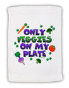 Only Veggies On My Plate Micro Terry Sport Towel 15 X 22 inches-Sport Towel-TooLoud-White-Davson Sales