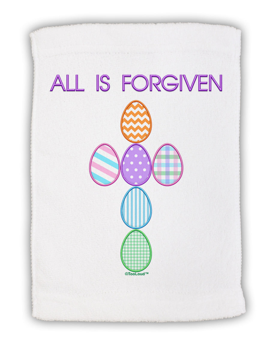 All is forgiven Cross Faux Applique Micro Terry Sport Towel 11 x 18 inches-Sport Towel-TooLoud-White-Davson Sales