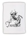 Taurus Illustration Micro Terry Sport Towel 11 x 18 inches-TooLoud-White-Davson Sales