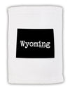 Wyoming - United States Shape Micro Terry Sport Towel 11 x 18 Inch-Sport Towel-TooLoud-White-Davson Sales