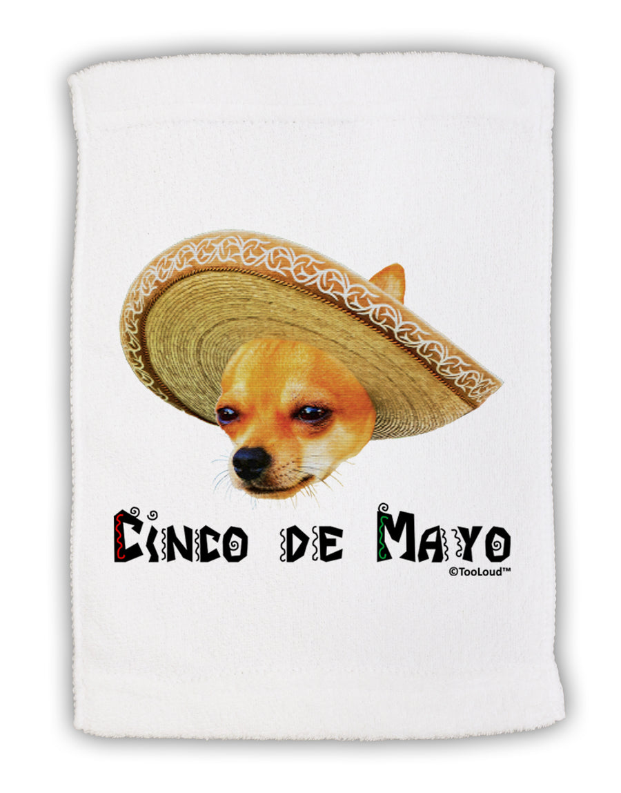 Chihuahua Dog with Sombrero - Cinco de Mayo Micro Terry Sport Towel 11 x 18 Inch by TooLoud-Sport Towel-TooLoud-White-Davson Sales