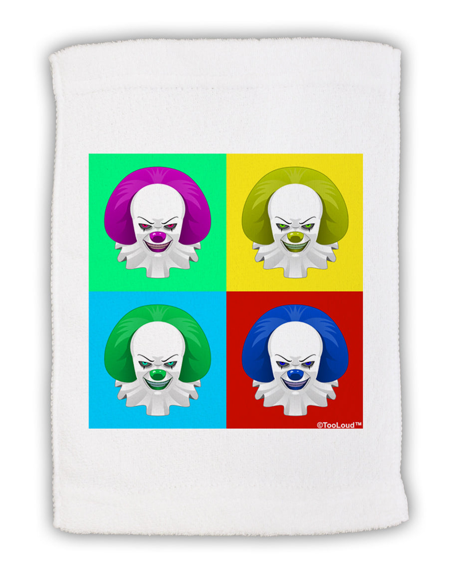 Clown Face Pop Art 2 Micro Terry Sport Towel 11 x 18 inches-TooLoud-White-Davson Sales