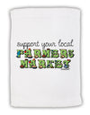 Support Your Local Farmers Market - Color Micro Terry Sport Towel 15 X 22 inches-Sport Towel-TooLoud-White-Davson Sales