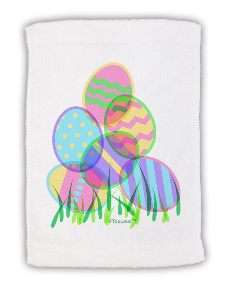 Gel Look Easter Eggs Micro Terry Sport Towel 11 x 18 inches-Sport Towel-TooLoud-White-Davson Sales