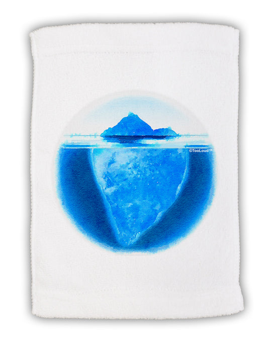 Iceberg Watercolor Micro Terry Sport Towel 11 x 18 inches-TooLoud-White-Davson Sales