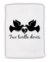 Two Turtle Doves Text Micro Terry Sport Towel 11 x 18 inches-TooLoud-White-Davson Sales