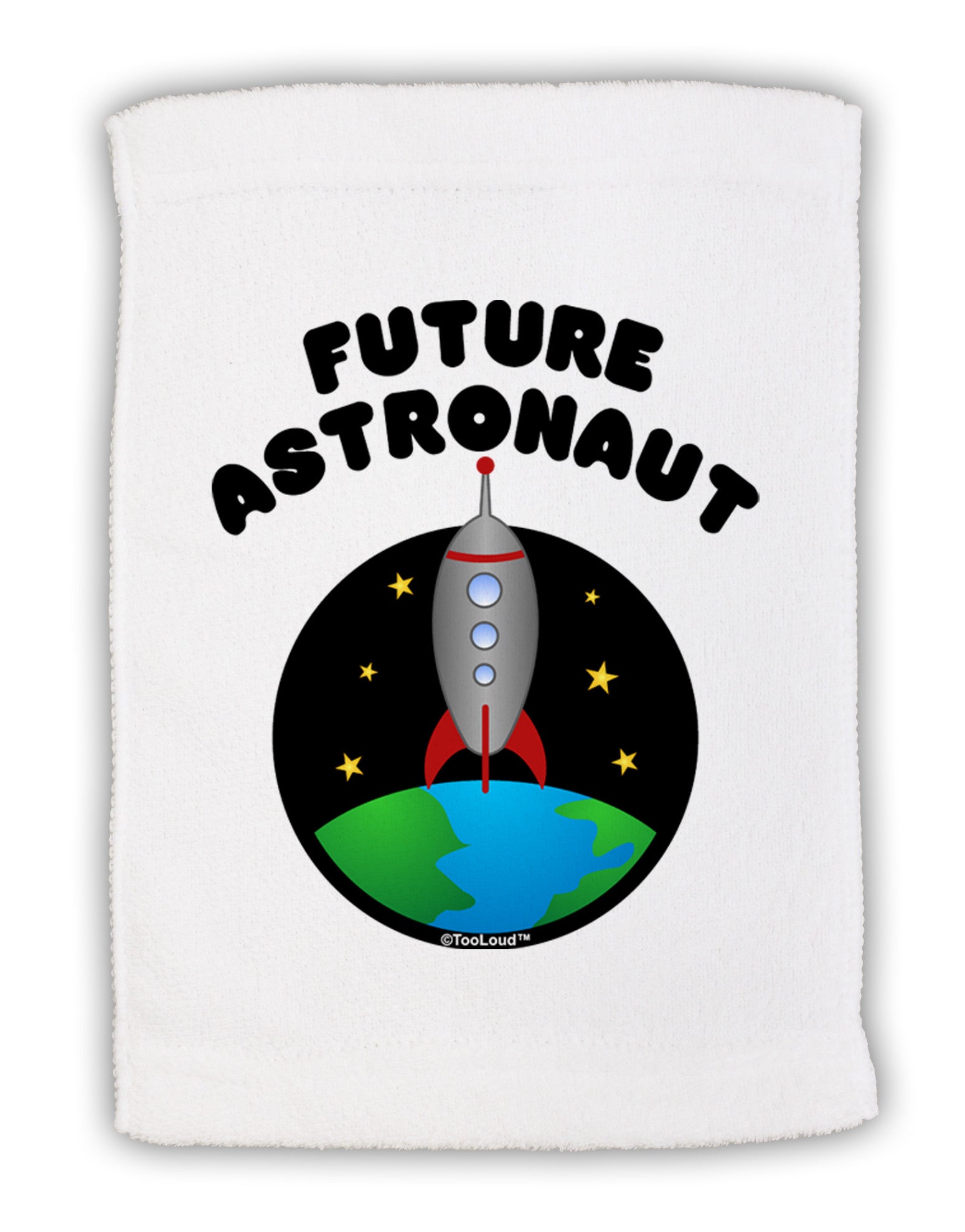Future Astronaut Color Micro Terry Sport Towel 11 x 18 inches-TooLoud-White-Davson Sales