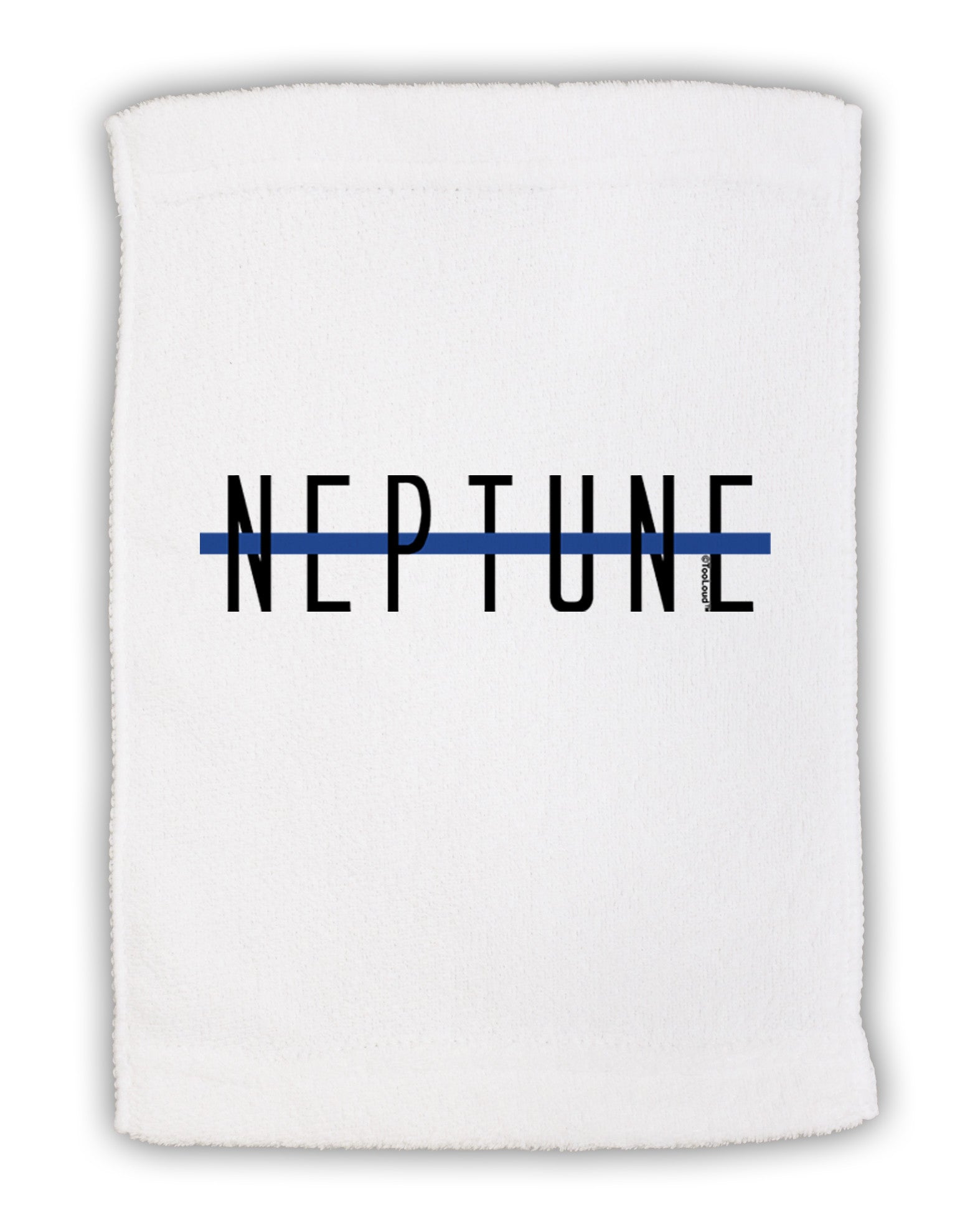 Planet Neptune Text Only Micro Terry Sport Towel 15 X 22 inches by TooLoud-Sport Towel-TooLoud-White-Davson Sales