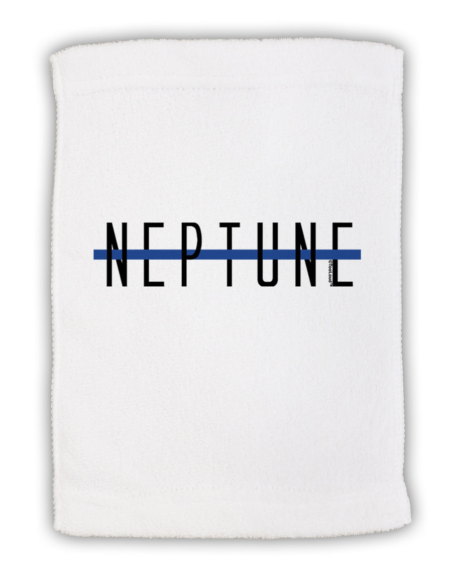 Planet Neptune Text Only Micro Terry Sport Towel 15 X 22 inches by TooLoud-Sport Towel-TooLoud-White-Davson Sales