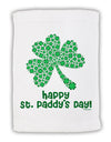 Happy St. Paddy's Day Shamrock Design Micro Terry Sport Towel 11 x 18 Inch by TooLoud-Sport Towel-TooLoud-White-Davson Sales