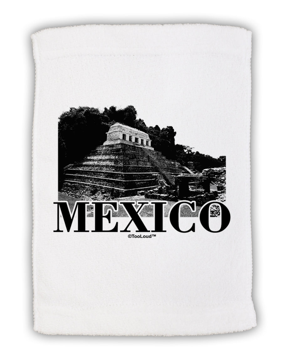 Mexico - Temple No 2 Micro Terry Sport Towel 15 X 22 inches by TooLoud-Sport Towel-TooLoud-White-Davson Sales