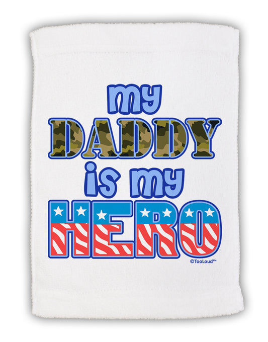 My Daddy is My Hero - Armed Forces - Blue Micro Terry Sport Towel 15 X 22 inches by TooLoud-Sport Towel-TooLoud-White-Davson Sales