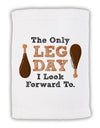 Leg Day - Turkey Leg Micro Terry Sport Towel 11 x 18 inches-Sport Towel-TooLoud-White-Davson Sales