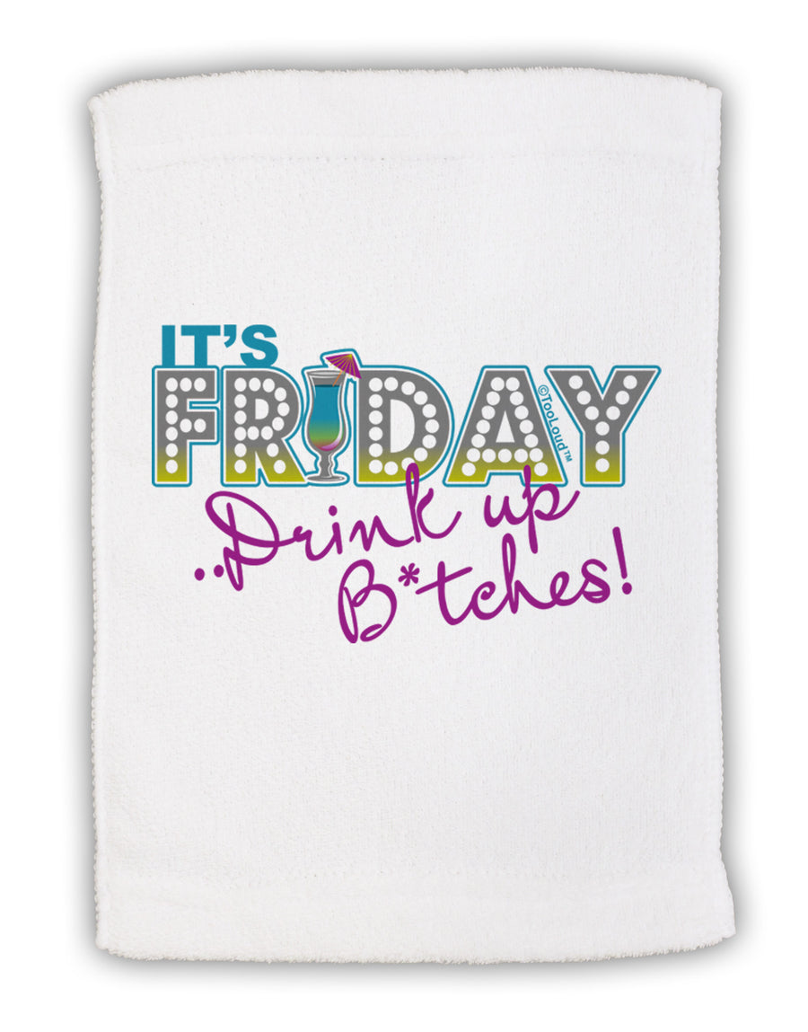 It's Friday - Drink Up Micro Terry Sport Towel 15 X 22 inches-Sport Towel-TooLoud-White-Davson Sales