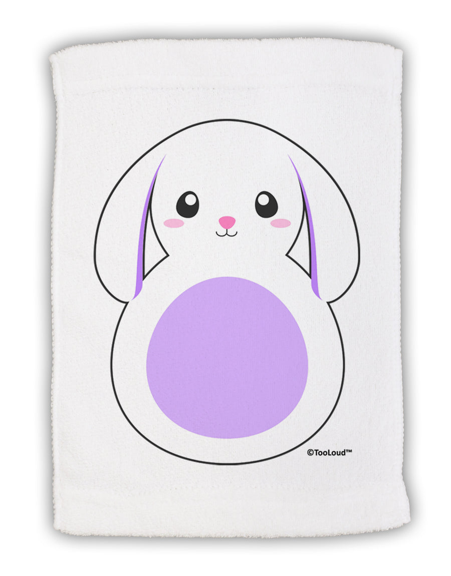 Cute Bunny with Floppy Ears - Purple Micro Terry Sport Towel 11 x 18 Inch by TooLoud-Sport Towel-TooLoud-White-Davson Sales