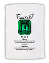 Birthstone Emerald Micro Terry Sport Towel 15 X 22 inches by TooLoud-Sport Towel-TooLoud-White-Davson Sales